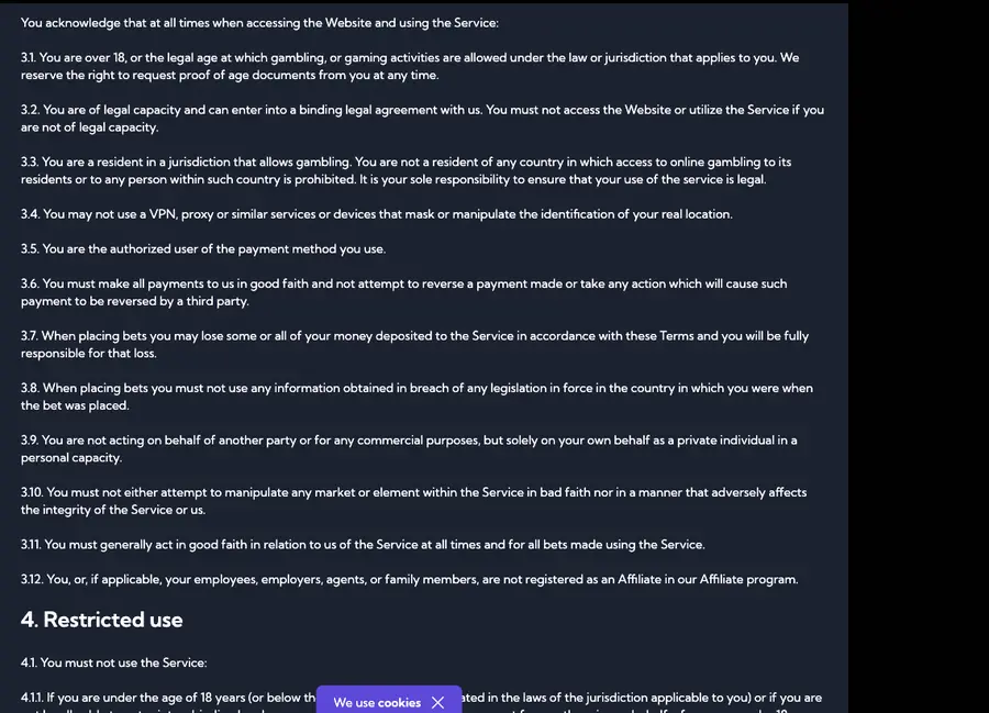 Capture d'écran : Bonus policy